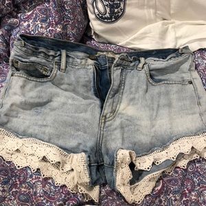 Free people lace shorts